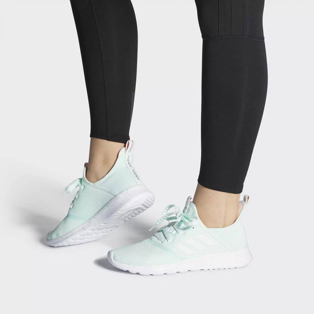 Adidas Cloudfoam Pure Tenis Para Correr Verdes Para Mujer (MX-59329)